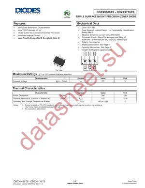 DDZX9701TS-7 datasheet  